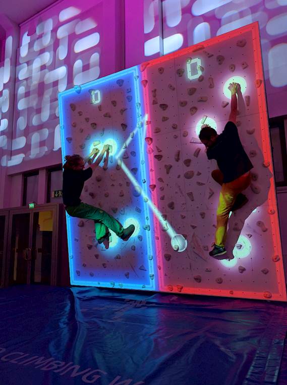 Augmented Climbing Wall takes climbing to a whole new level